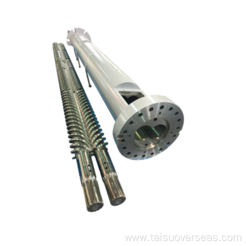 Bematallic screw for plastic extruder machine